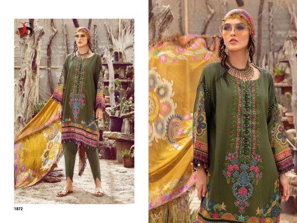 Deepsy Maria B M Print Winter Pashmina Pakistani Salwar Kameez